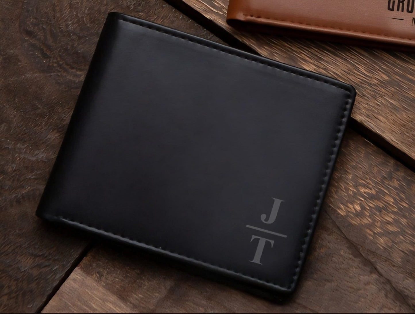 Portefeuille en cuir personnalisé – Gravure sur mesure